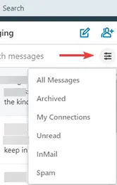 Filter search function