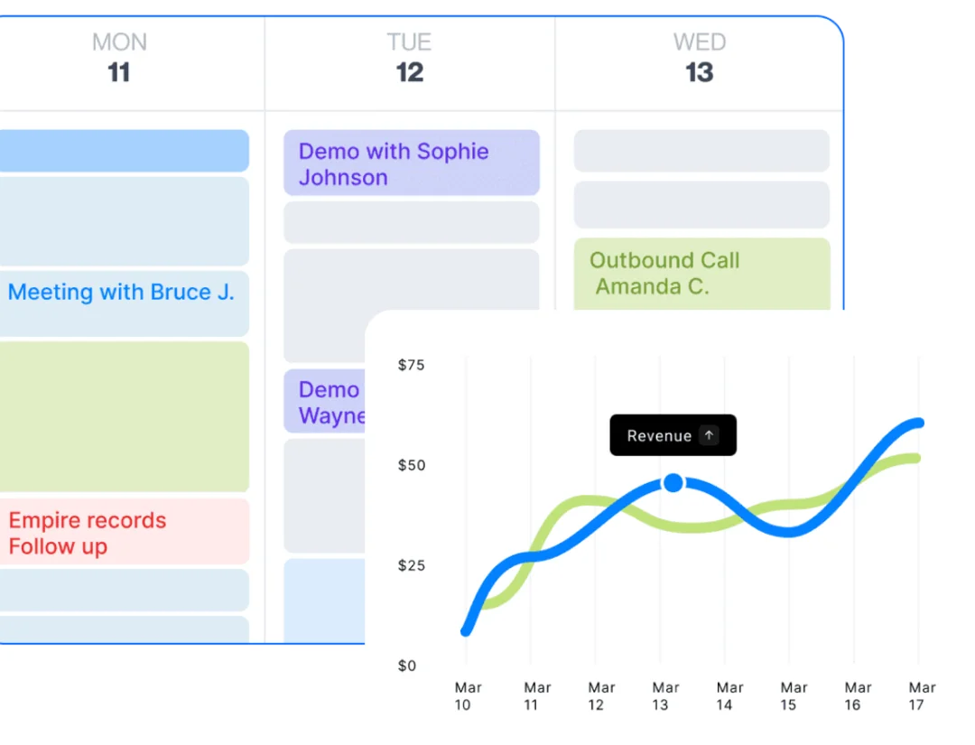 Agenda full of b2b meetings